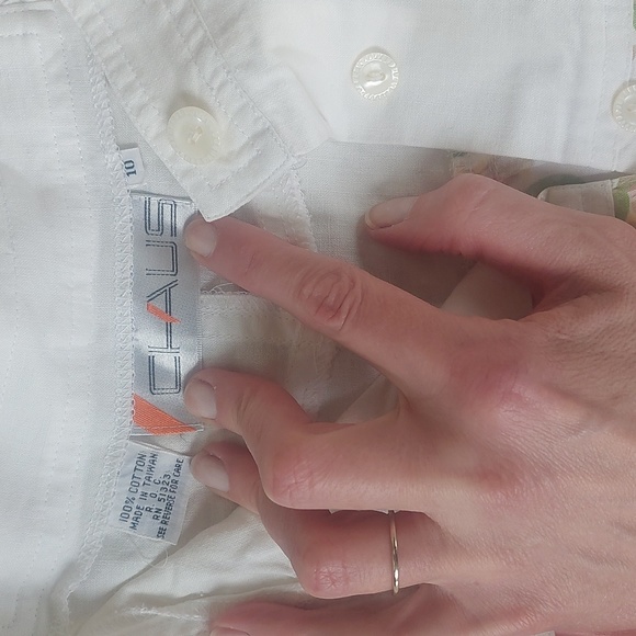 Chaus Vintage Short Sleeve Button Down Top and Skirt Set Size Med - Picture 9 of 13